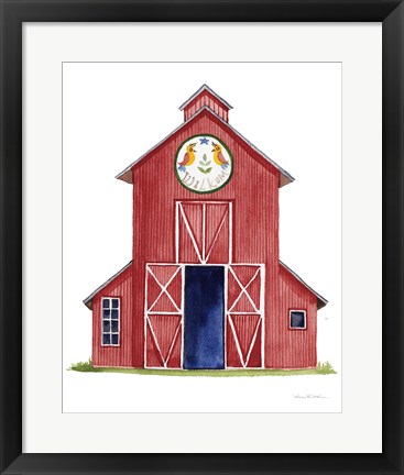 Framed Life on the Farm Barn Element II Print