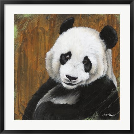 Framed Panda Smile Print