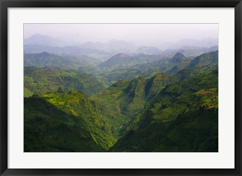 Framed Landscape in Simien Mountain, Ethiopia Print