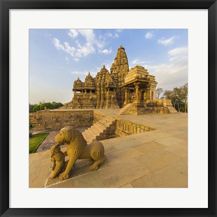 Framed Hindu Temples at Khajuraho, India Print