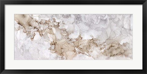 Framed Neutral Beauty Gray Panel Print