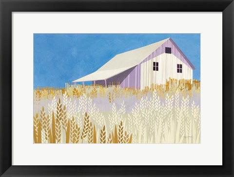 Framed Wheat Fields Print