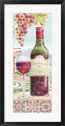 Framed Wine Country V Print