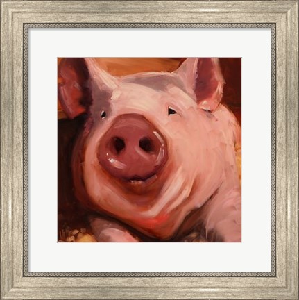 Framed Some Pig Print