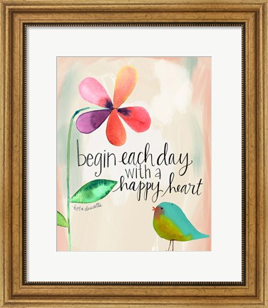 Framed Happy Heart Print