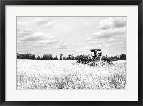 Framed Tractor V Print