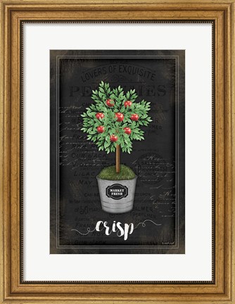 Framed Apple Topiary Print