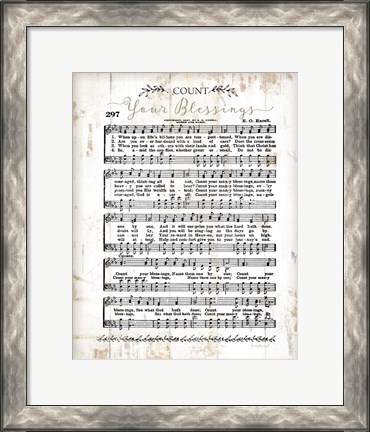 Framed Count Your Blessings Print