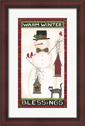 Framed Warm Winter Blessings Print