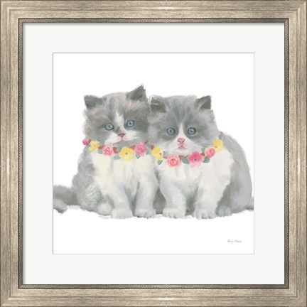 Framed Cutie Kitties VIII Print