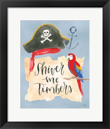 Framed Pirates III Print