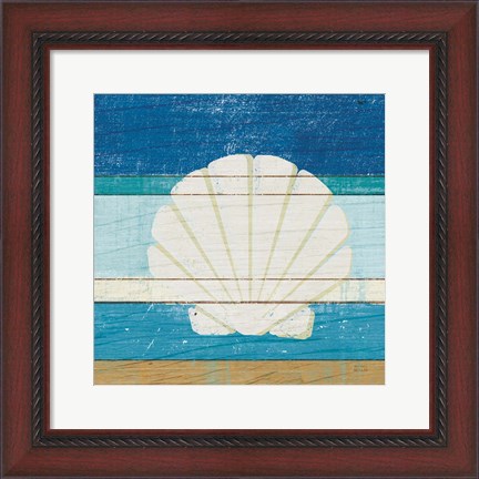 Framed Beachscape Shell v2 Print