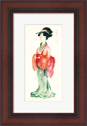 Framed Geisha I Bright Crop Print