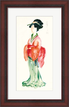 Framed Geisha I Bright Crop Print