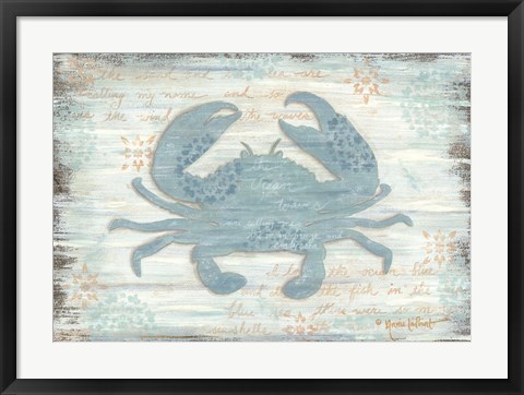 Framed Ocean Crab Print