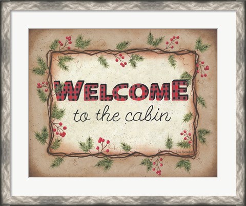 Framed Welcome to the Cabin Print