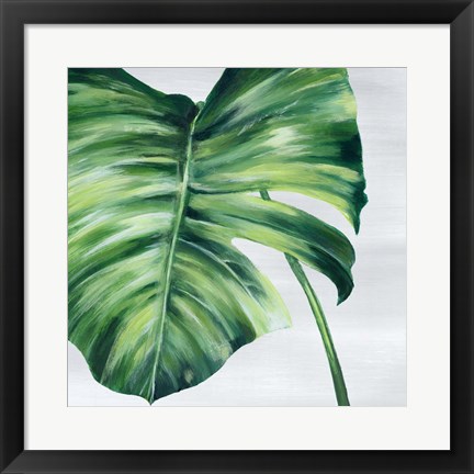 Framed Tropical Leaf II Print