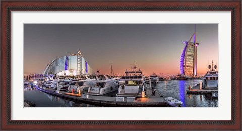 Framed Dubai Sunset Print