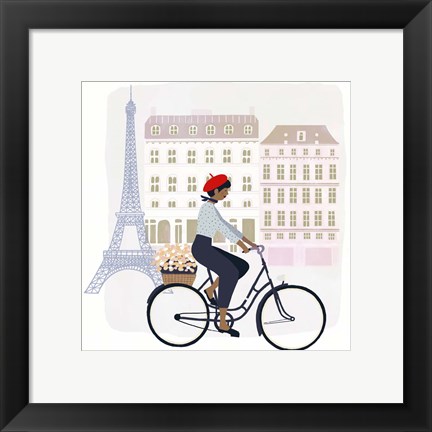 Framed Paris People II Print