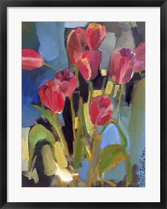 Framed Painterly Tulips II Print