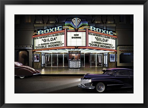 Framed Diners and Cars I Print
