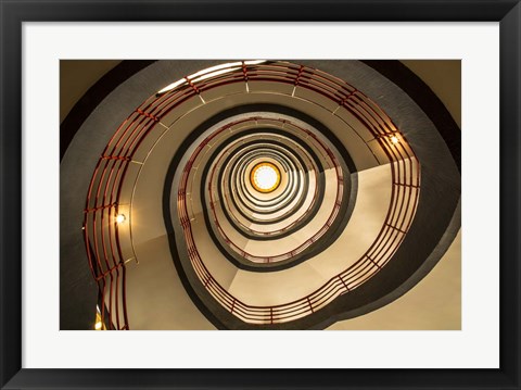 Framed Staircase Spiral 2 Print