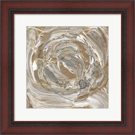 Framed Silver &amp; Gold II Print