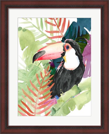 Framed Toucan Palms I Print