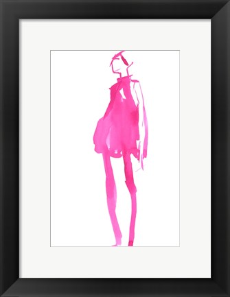 Framed Fuchsia Street Fashion II Print