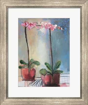 Framed Orchid and Lace I Print