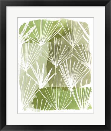Framed Patch Palms II Print