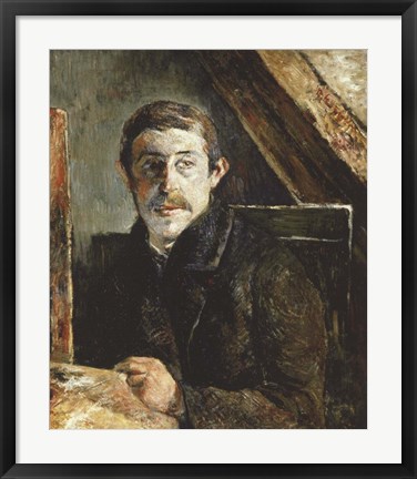 Framed Gauguin Behind an Easel Print
