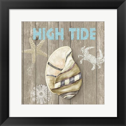 Framed High Tide Shoreline I Print
