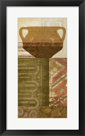 Framed Ethnic Pot IV Print