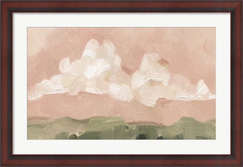 Framed Pink Haze Sunset I Print