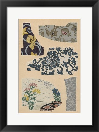 Framed Japanese Textile Design VII Print