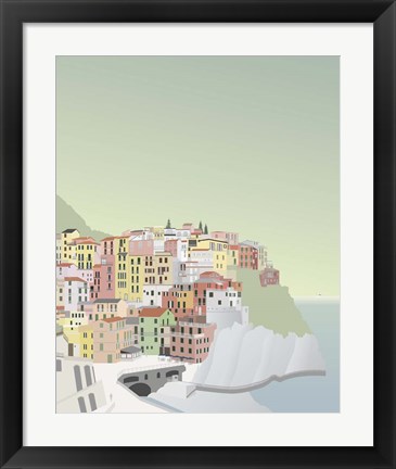 Framed Travel Europe--Manarola Print