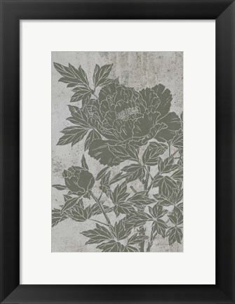 Framed Blooming Peony II Print