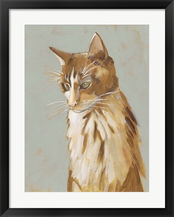 Framed Lap Cat II Print