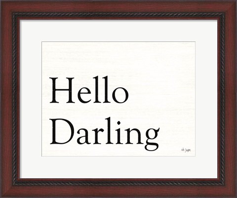 Framed Hello Darling Print