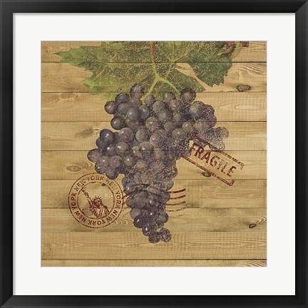 Framed Grape Crate III Print