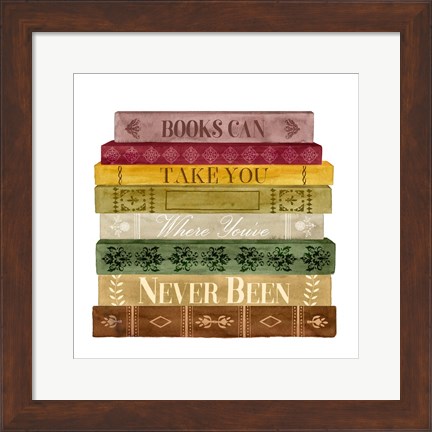 Framed Book Lover II Print