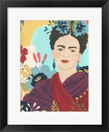 Framed Frida&#39;s Garden II Print