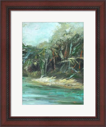 Framed Waterway Jungle II Print