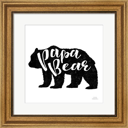 Framed Papa Bear Print