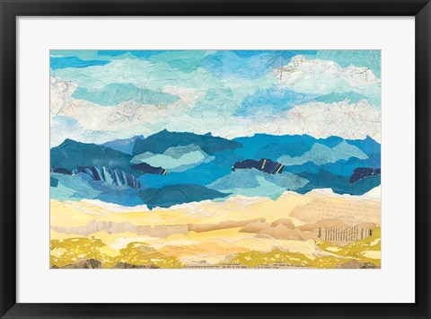 Framed Abstract Coastal I Print