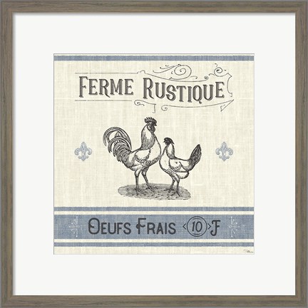 Framed French Farmhouse II Print