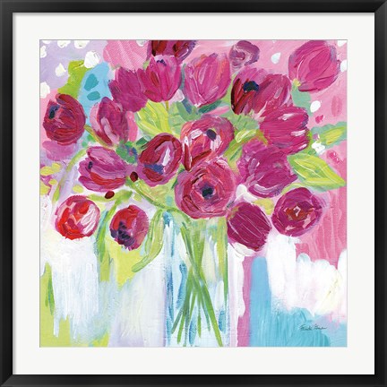 Framed Joyful Tulips Print