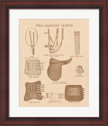 Framed Equine Riding Gear II v2 Print