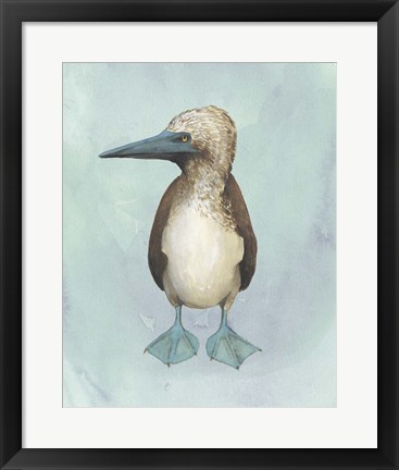 Framed Watercolor Beach Bird I Print